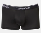 Calvin Klein Men's Microfibre Stretch Low Rise Trunks 3-Pack - Black