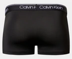 Calvin Klein Men's Microfibre Stretch Low Rise Trunks 3-Pack - Black