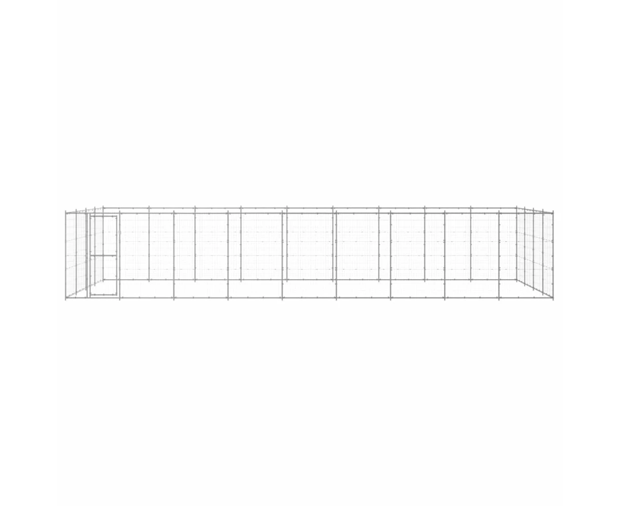 Andala Pets Outdoor Dog Kennel Galvanised Steel 43.56 m