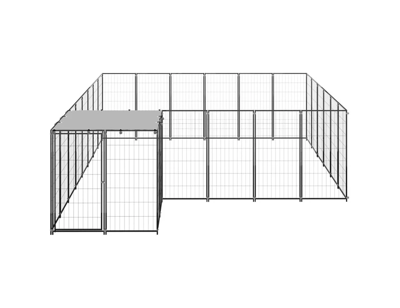 Andala Pets Dog Kennel Black 12.1 m Steel