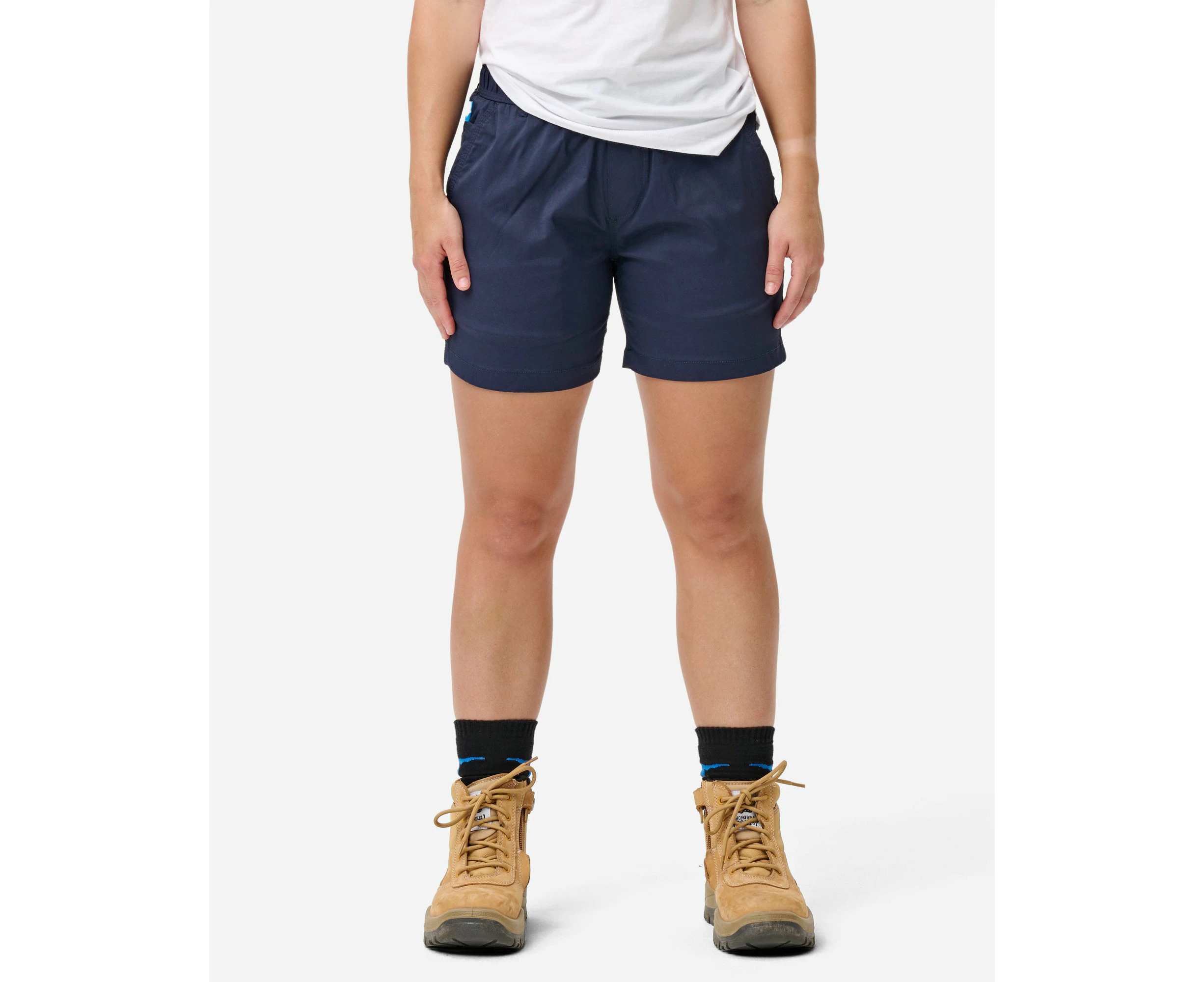 Womens Elastic Light Short Navy