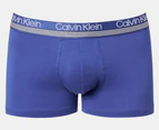 Calvin Klein Men's Cotton Stretch Trunks 3-Pack - Blue/Navy/Grey