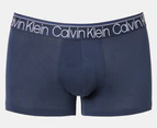 Calvin Klein Men's Cotton Stretch Trunks 3-Pack - Blue/Navy/Grey