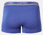 Calvin Klein Men's Cotton Stretch Trunks 3-Pack - Blue/Navy/Grey