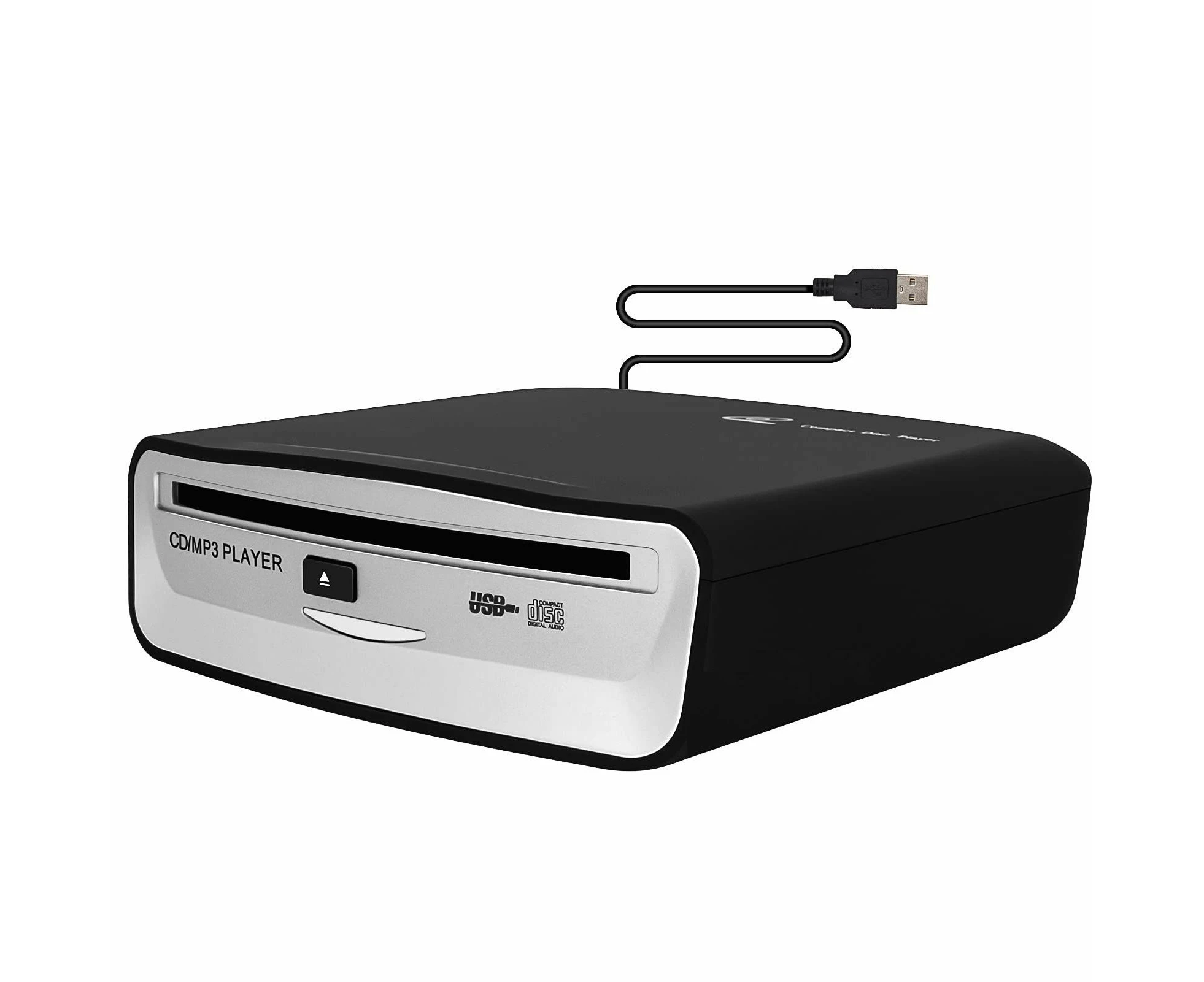 External Universal CD Player for Car,Portable CD Player,Plugs into Car USB Port,For Laptop,TV,Mac,Computer and Above Navigation