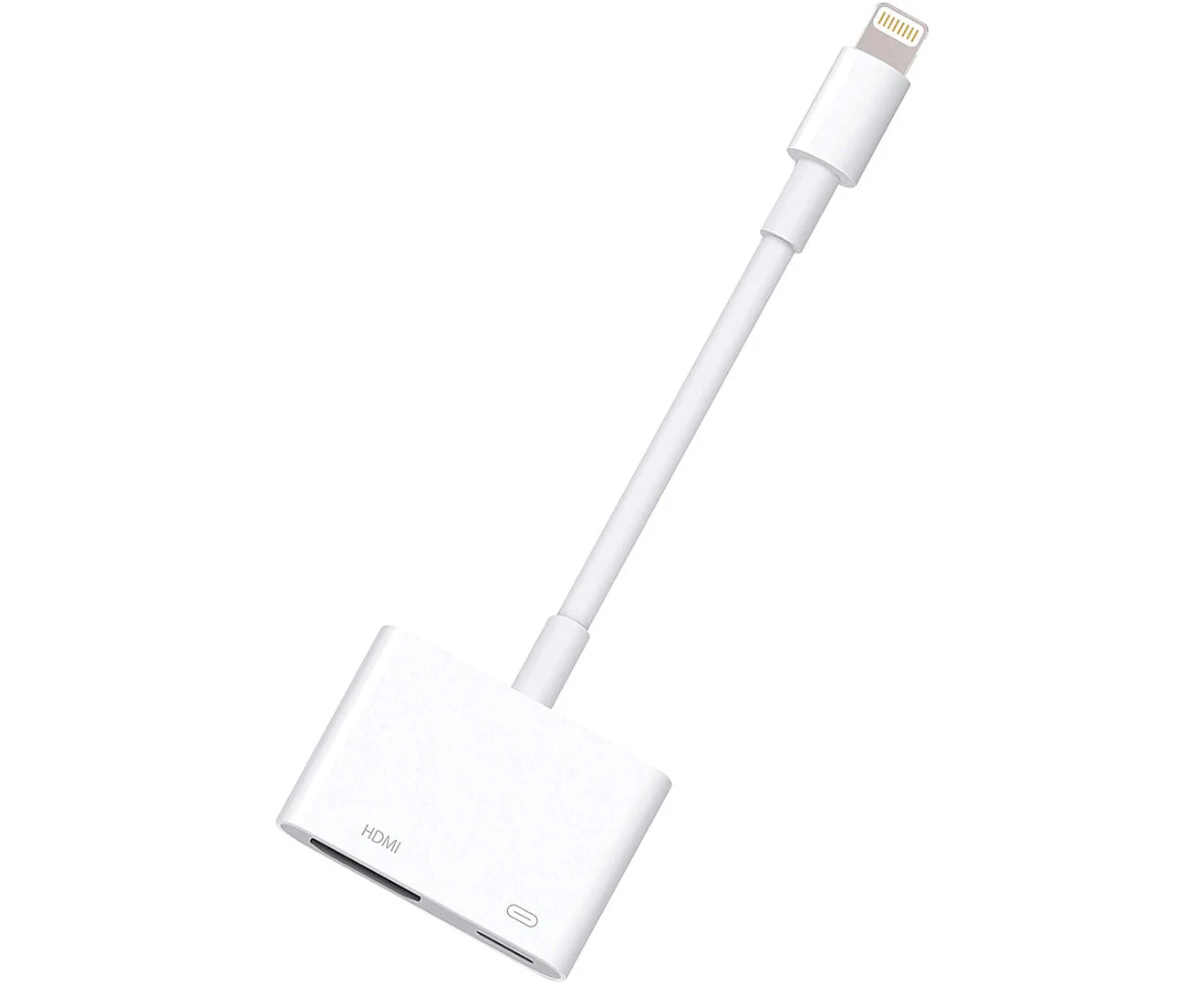 Lightning to HDMI Digital AV Adapter 1080P with Lightning Charging Port for Select Apple IPhone, IPad and IPod Models and TV Monitor Projector  |White