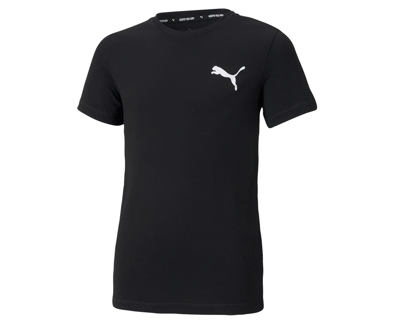 Puma Youth Boys' Active Small Logo Tee / T-Shirt / Tshirt - Puma Black