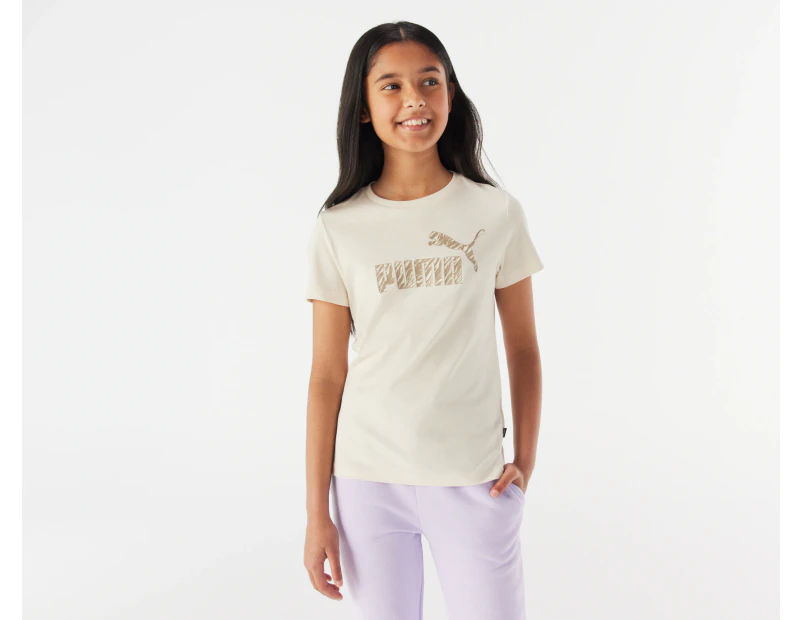 Puma Youth Essentials+ Animal Graphic Tee / T-Shirt / Tshirt - Alpine Snow