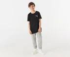 Puma Youth Boys' Active Small Logo Tee / T-Shirt / Tshirt - Puma Black