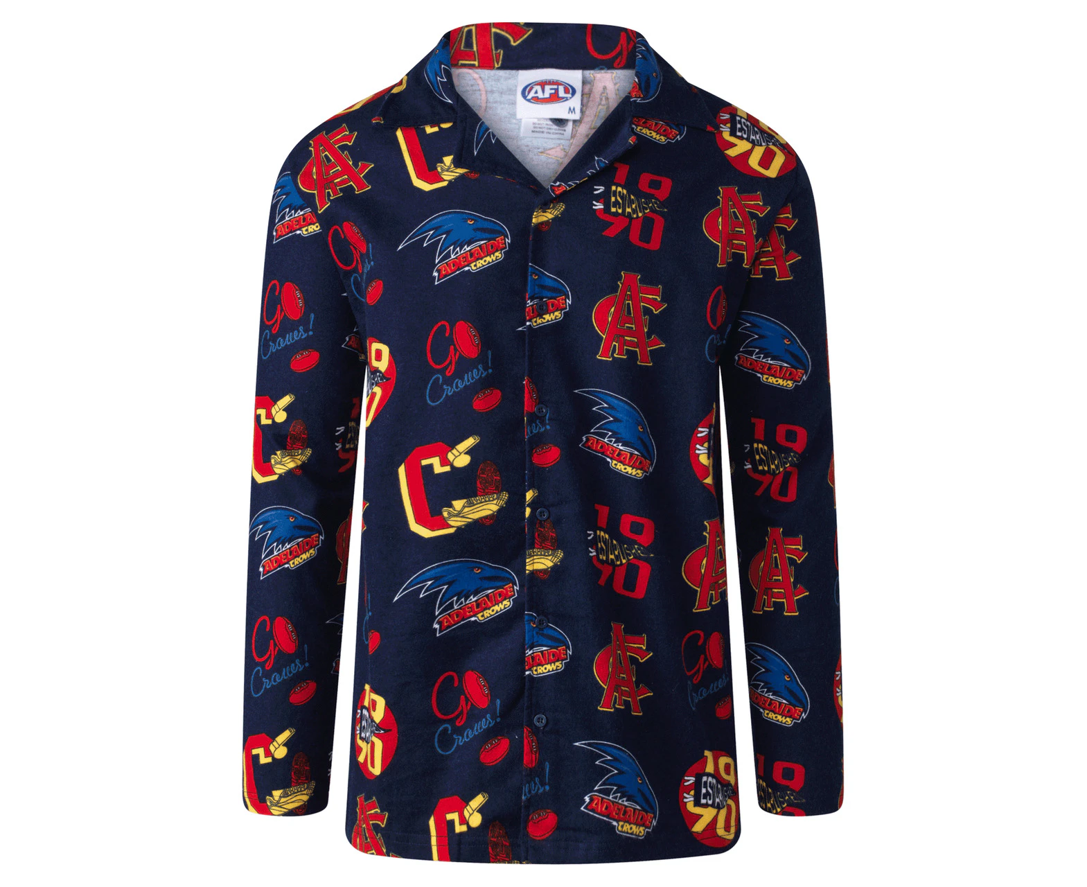 Adelaide Crows Youths Flannel PJ Set