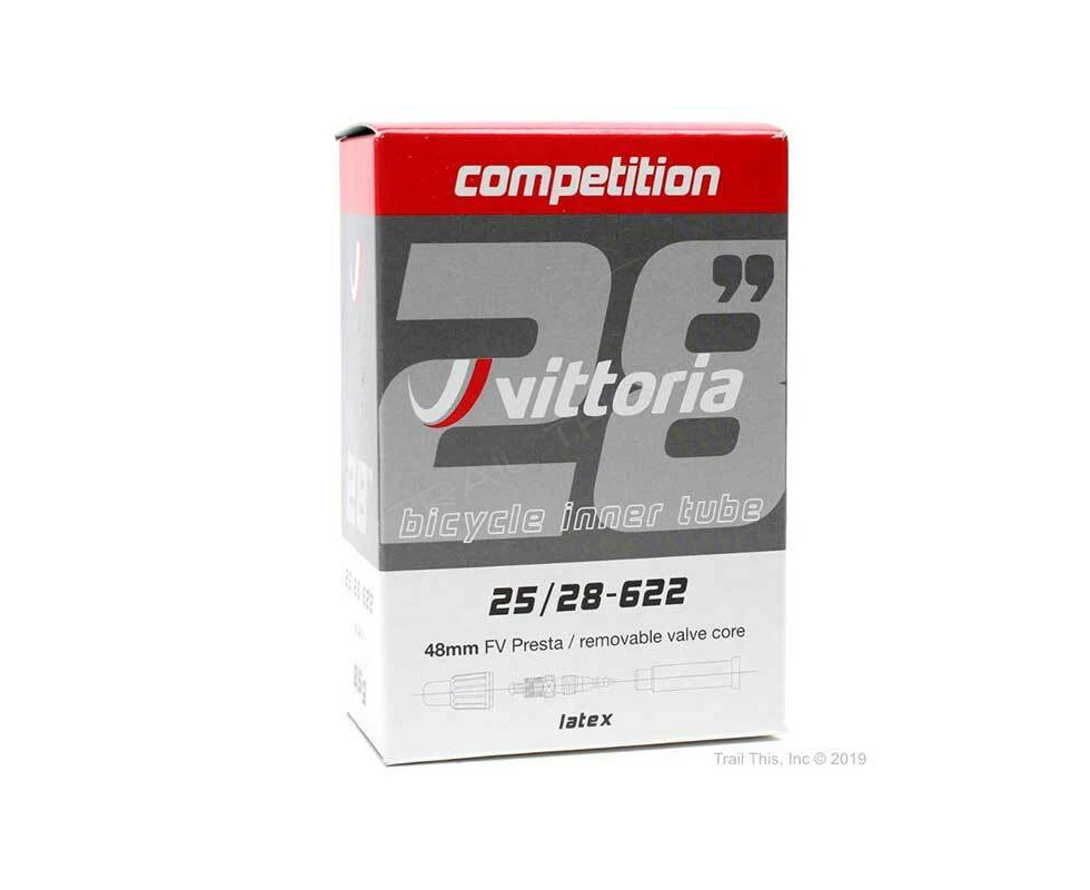 Vittoria Competition Latex Tube 700 x 19/23 French Valve 48mm w Removable Valve Core