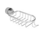 Hanging Faucet Storage Rack Adjustable Sink Dishcloth Sponge Drainer Rack for Kitchen Bathroom Silver