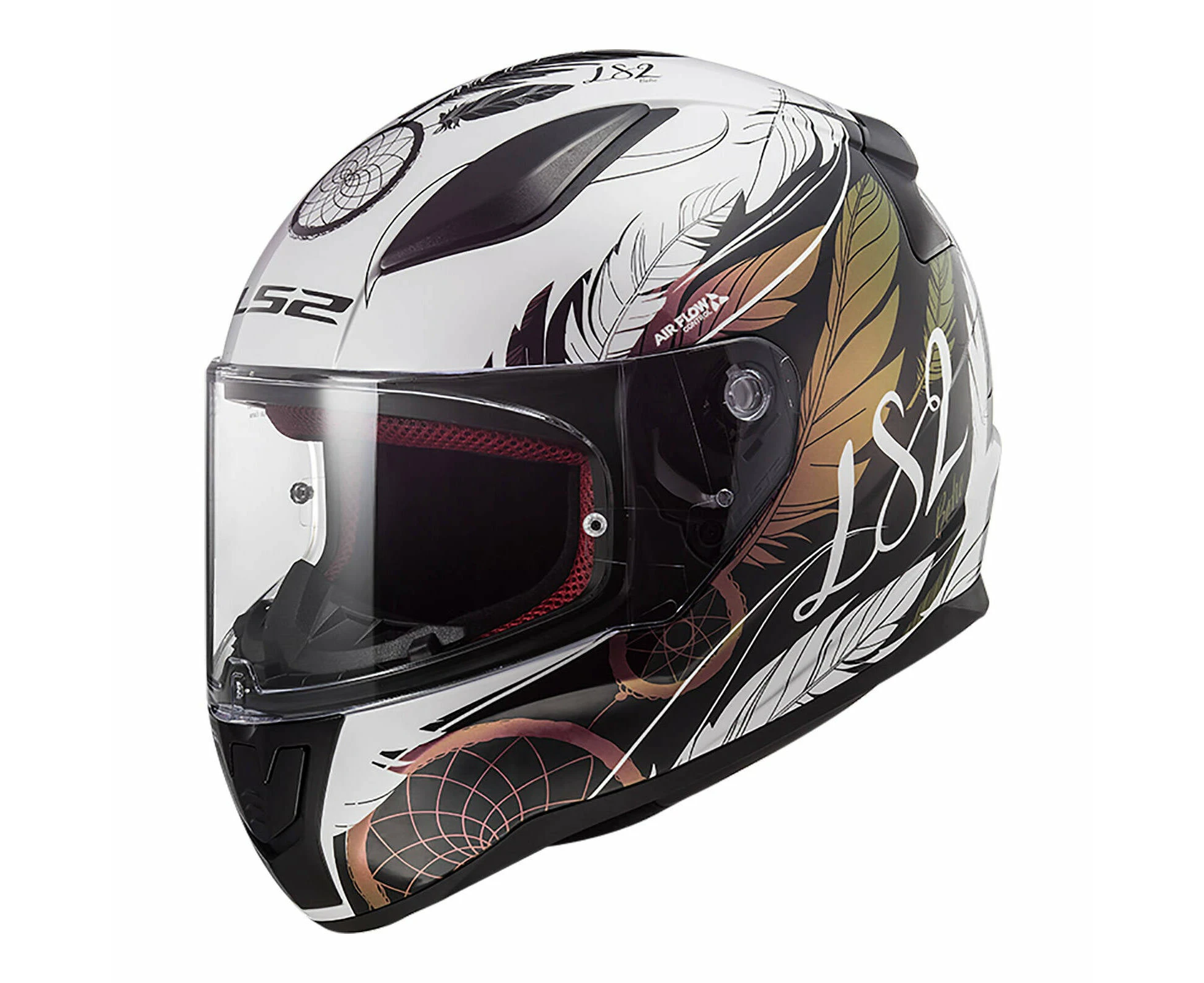 LS2 FF353 Rapid II Boho Helmet - White / Black / Purple 06