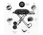 Portable Gas BBQ Grill On Wheels