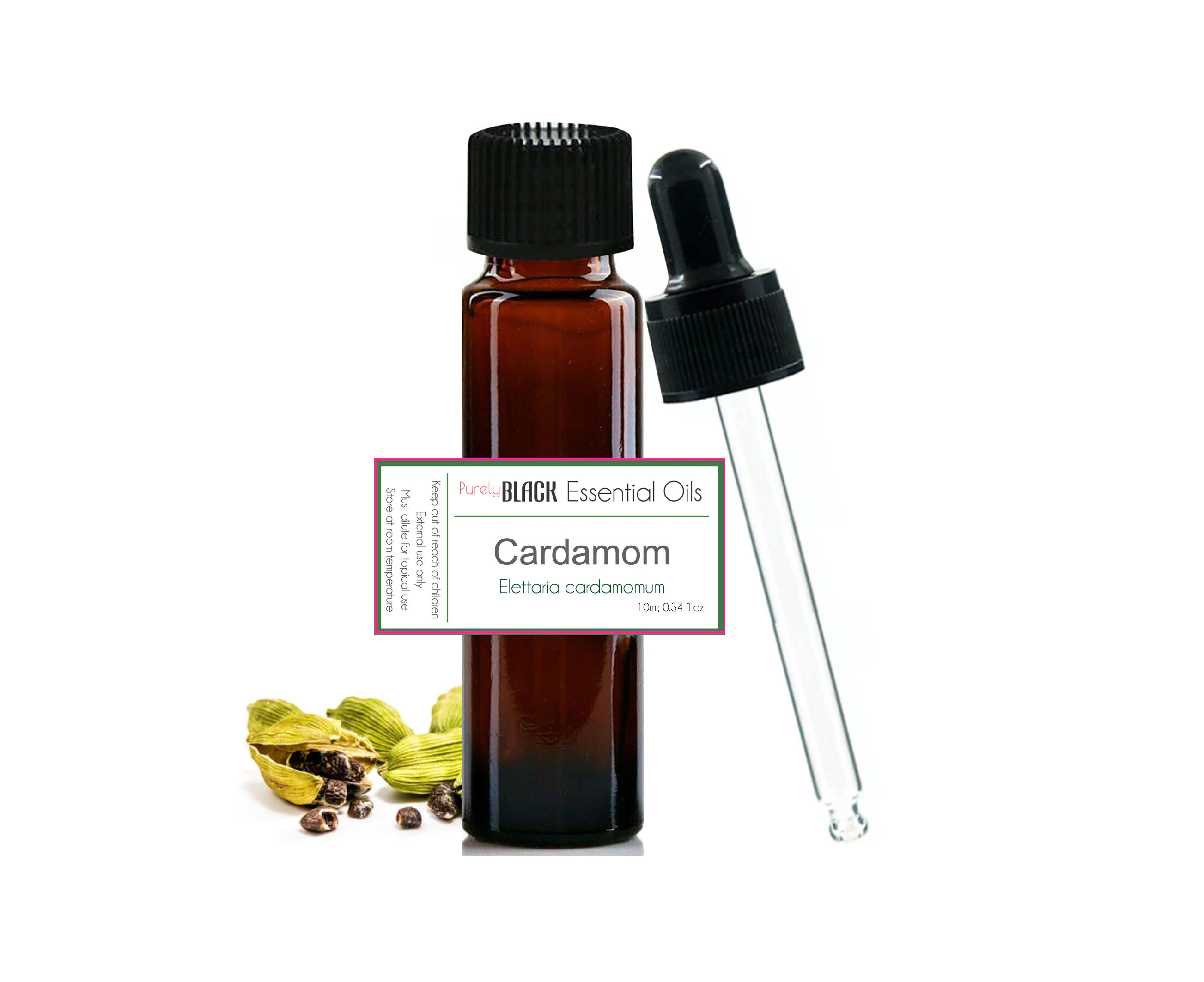 purelyBlack Cardamom Essential Oil 10mL - Pure Cardamom Oil