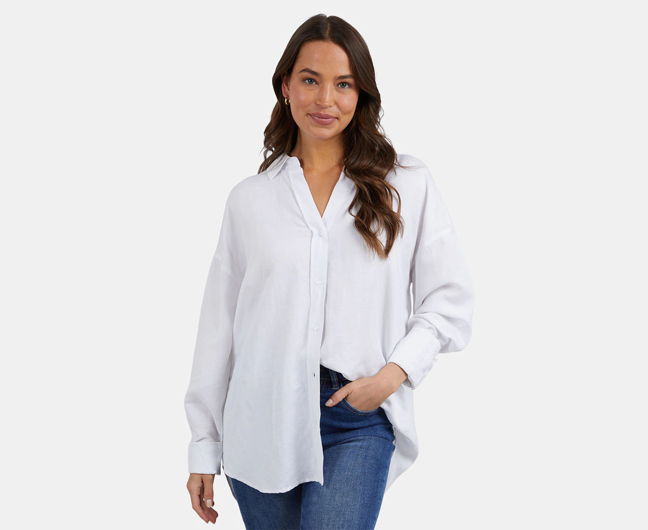 Elm Women's Cordelia Linen Shirt - White