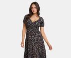 All About Eve Women's Maya Floral Maxi Dress - Black