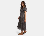 All About Eve Women's Maya Floral Maxi Dress - Black