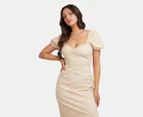 All About Eve Women's Georgette Maxi Dress - Oatmeal