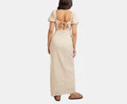 All About Eve Women's Georgette Maxi Dress - Oatmeal