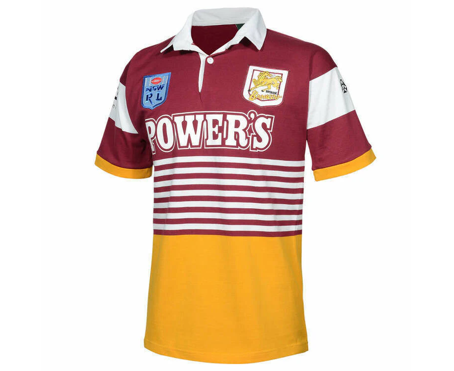 NRL Retro Heritage Jersey - Brisbane Broncos 1992 - Rugby League