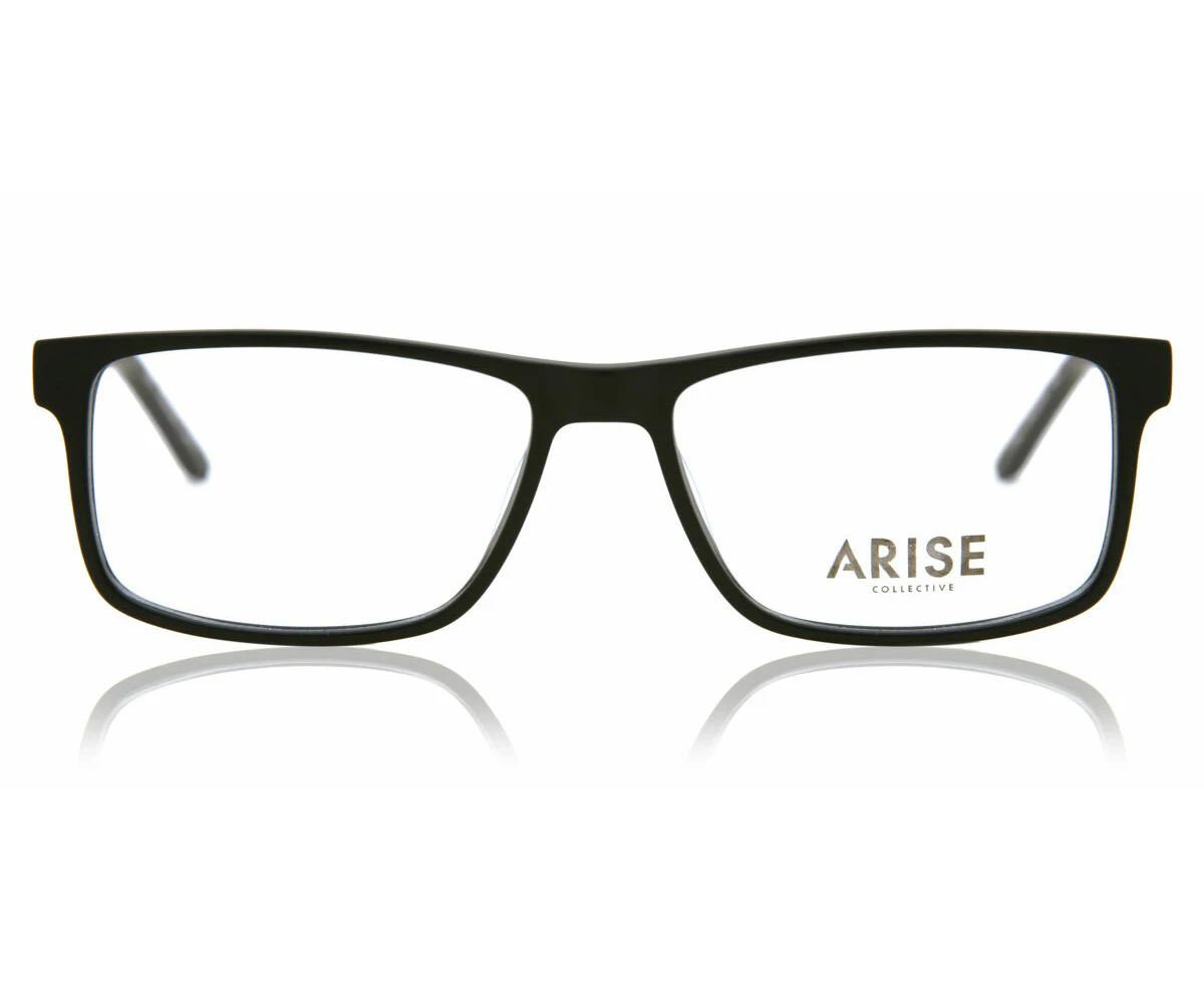 Full Rim Rectangle Black Arise Collective Montesilvano K1006 C1 Fashion Unisex Eyeglasses