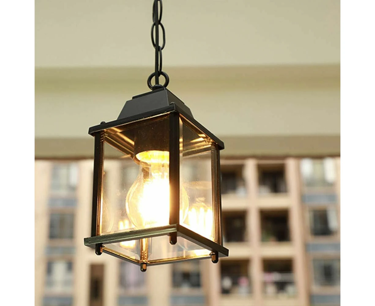 Industrial Pendant Light E27, Black, Waterproof Outdoor Fixture