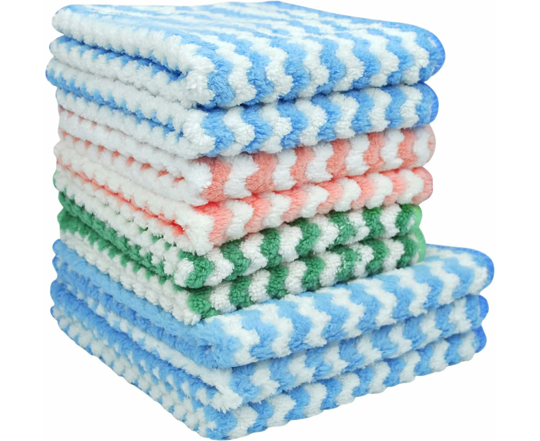 9Pcs Microfiber Cleaning Cloth Microfiber Cleaning Cloth Multifunction Towels and Dish Cloths Cleaning Cloths Washable Reusable Kitchen Towels