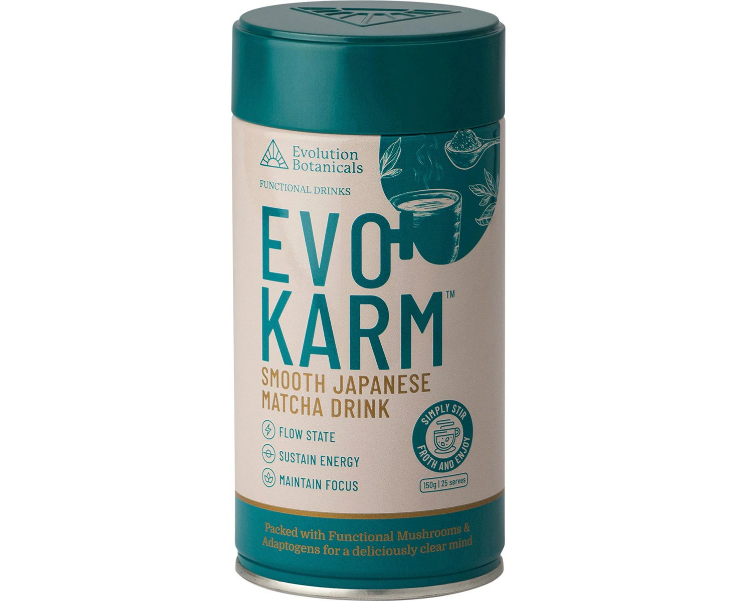 Evolution Botanicals EVO+ Karm Japanese Matcha Drink 150g