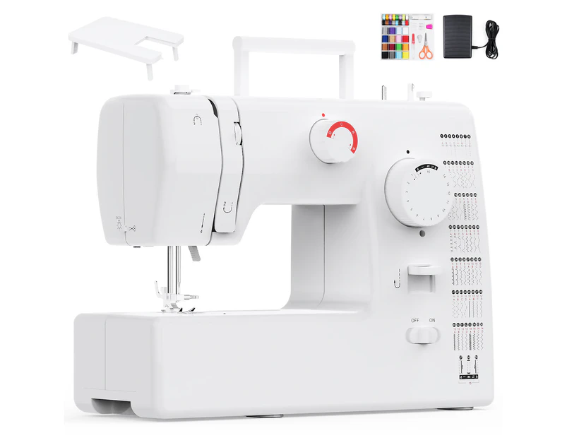 Advwin Electric Sewing Machine for Beginners Portable Mending Machine 59 Built-in Stitches