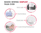 Advwin Electric Sewing Machine for Beginners Portable Mending Machine 59 Built-in Stitches