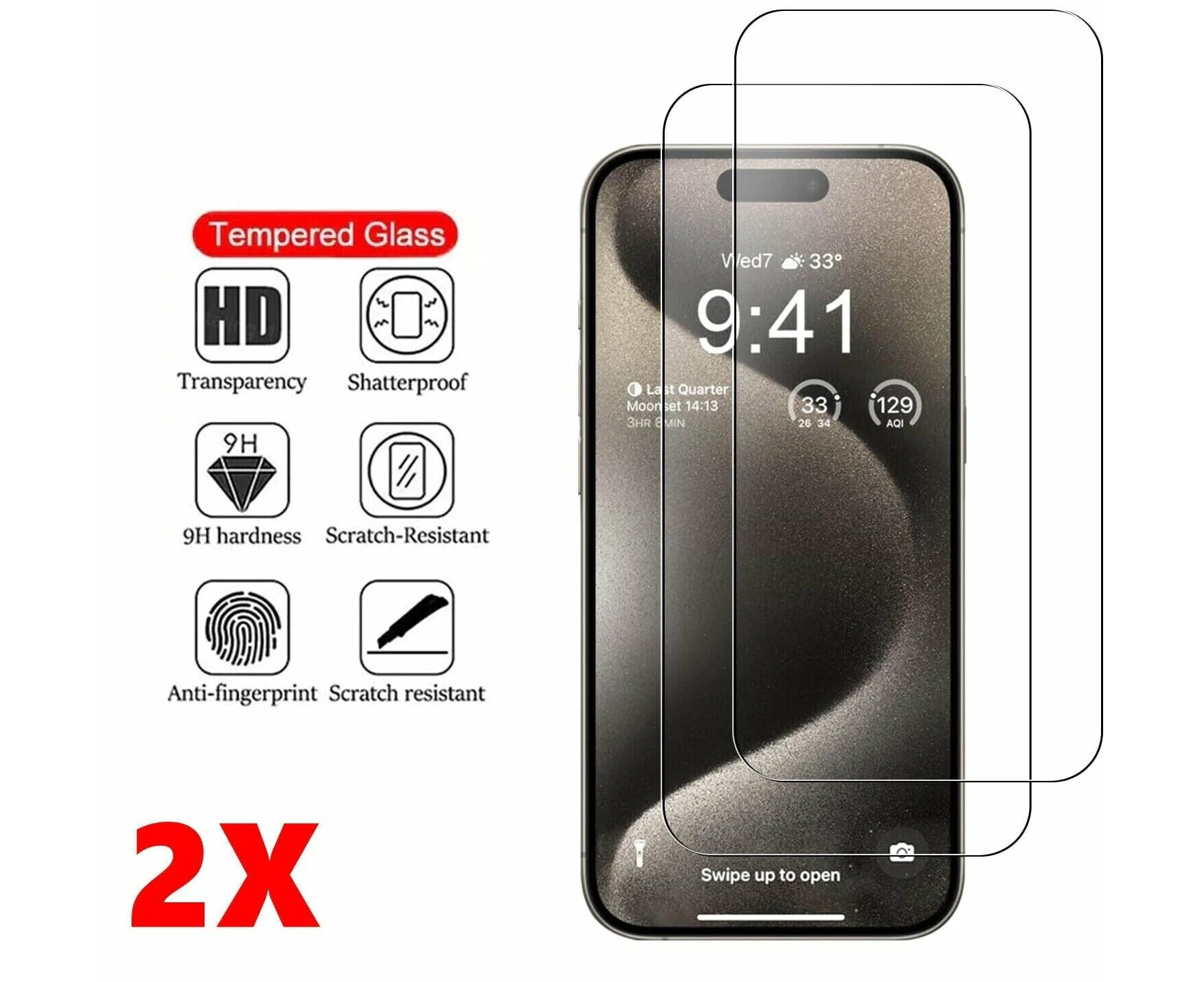 2x Tempered Glass Screen Protector For iPhone 12 MINI