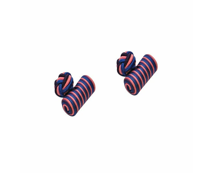 Purple, Blue & Pink Barrel Cufflinks    from AUSCUFFLINKS - Box