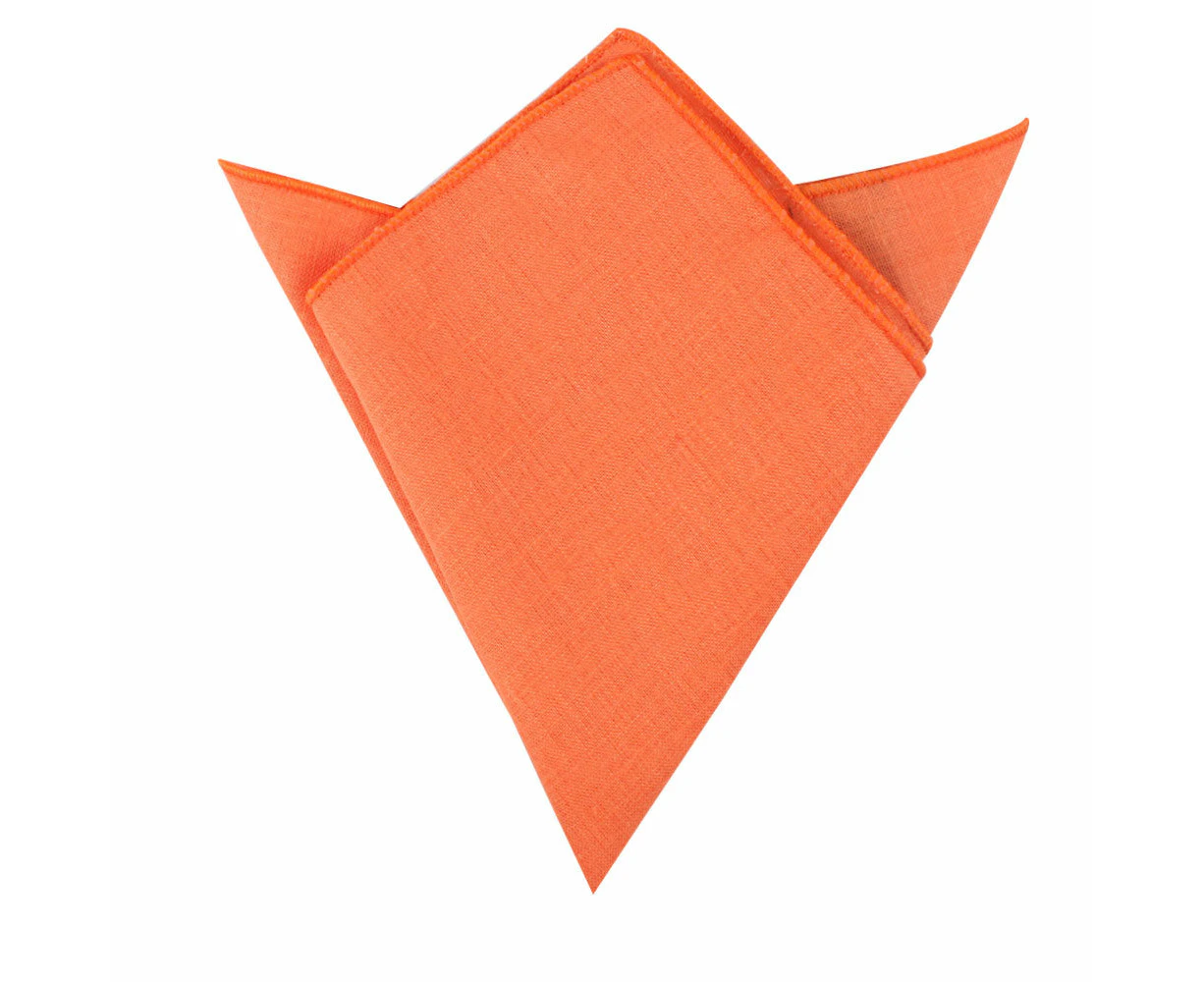 Peach Orange Pocket Square    from AUSCUFFLINKS