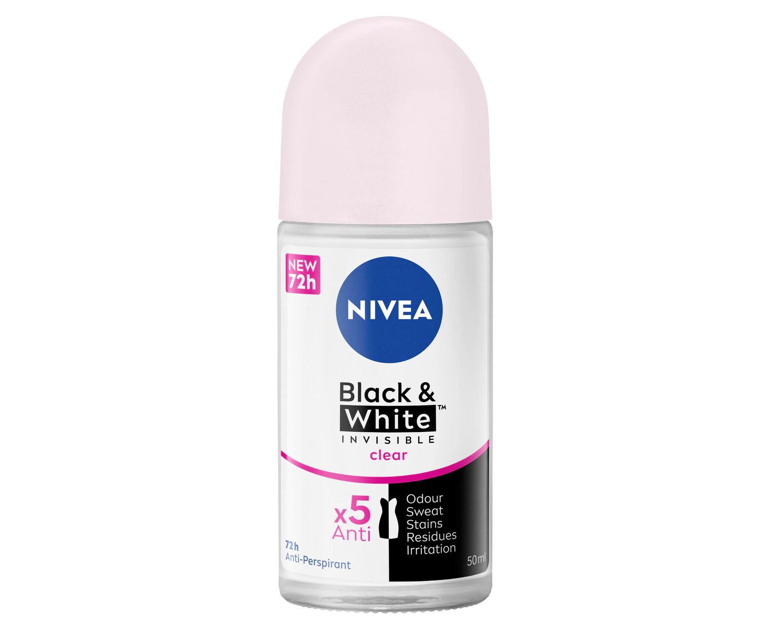 NIVEA Invisible Black & White Clear Roll-On 50ml