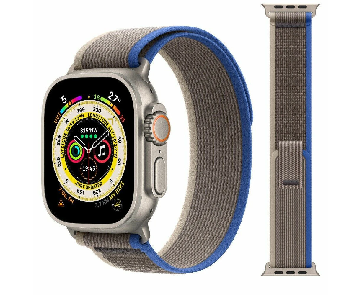 Trail Loop Apple Watch Band Strap IWatch Series SE Ultra 42 44 49mm Blue Gray