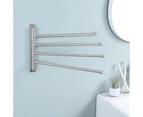 Swivel Towel Rack, Bathroom Swivel Towel Bar Swing Out Towel Holder 4-Arm