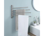 Swivel Towel Rack, Bathroom Swivel Towel Bar Swing Out Towel Holder 4-Arm