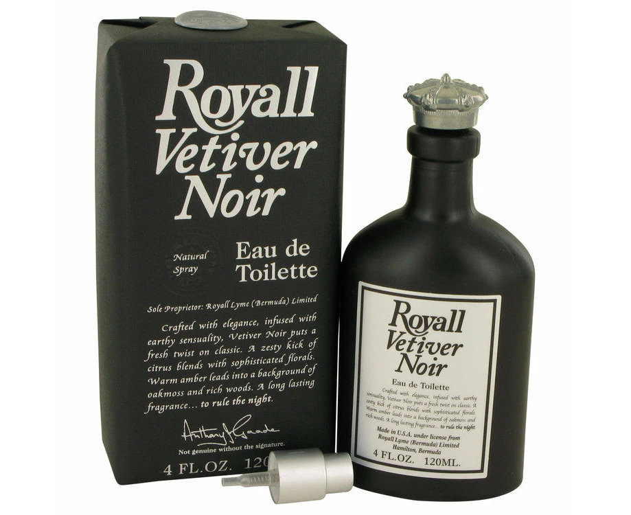 Royall Vetiver Noir by Royall Fragrances Eau de Toilette Spray 4 oz for Men