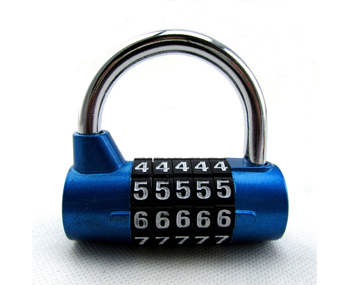 5 Digit Combination Padlock, Gym Padlock, Can be Reset Combination Locks, for School, Gym & Sports Locker, Case, Toolbox, Fence