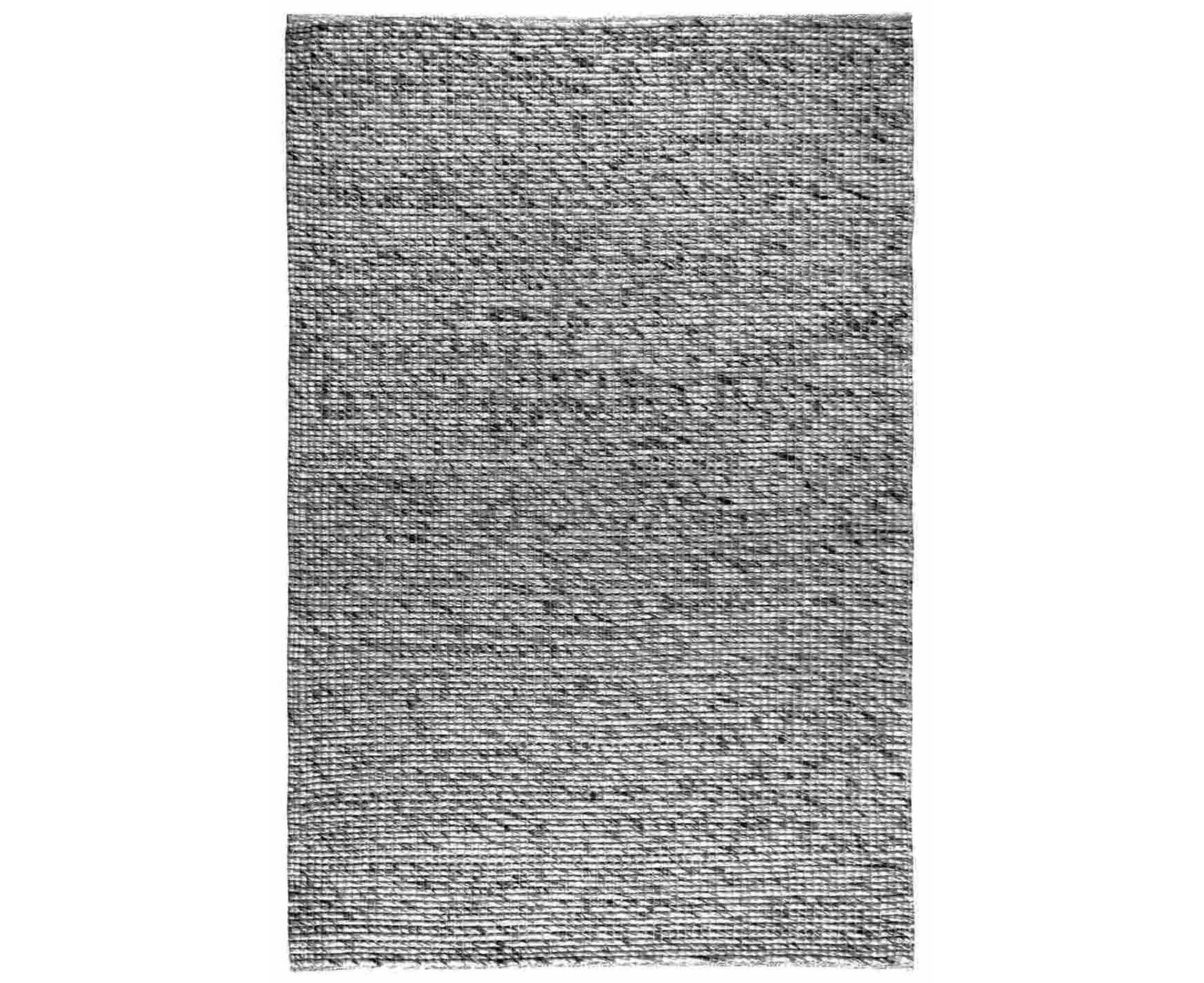 Pushya Felted Wool Dark Grey Modern Floor Rug - 4 Sizes