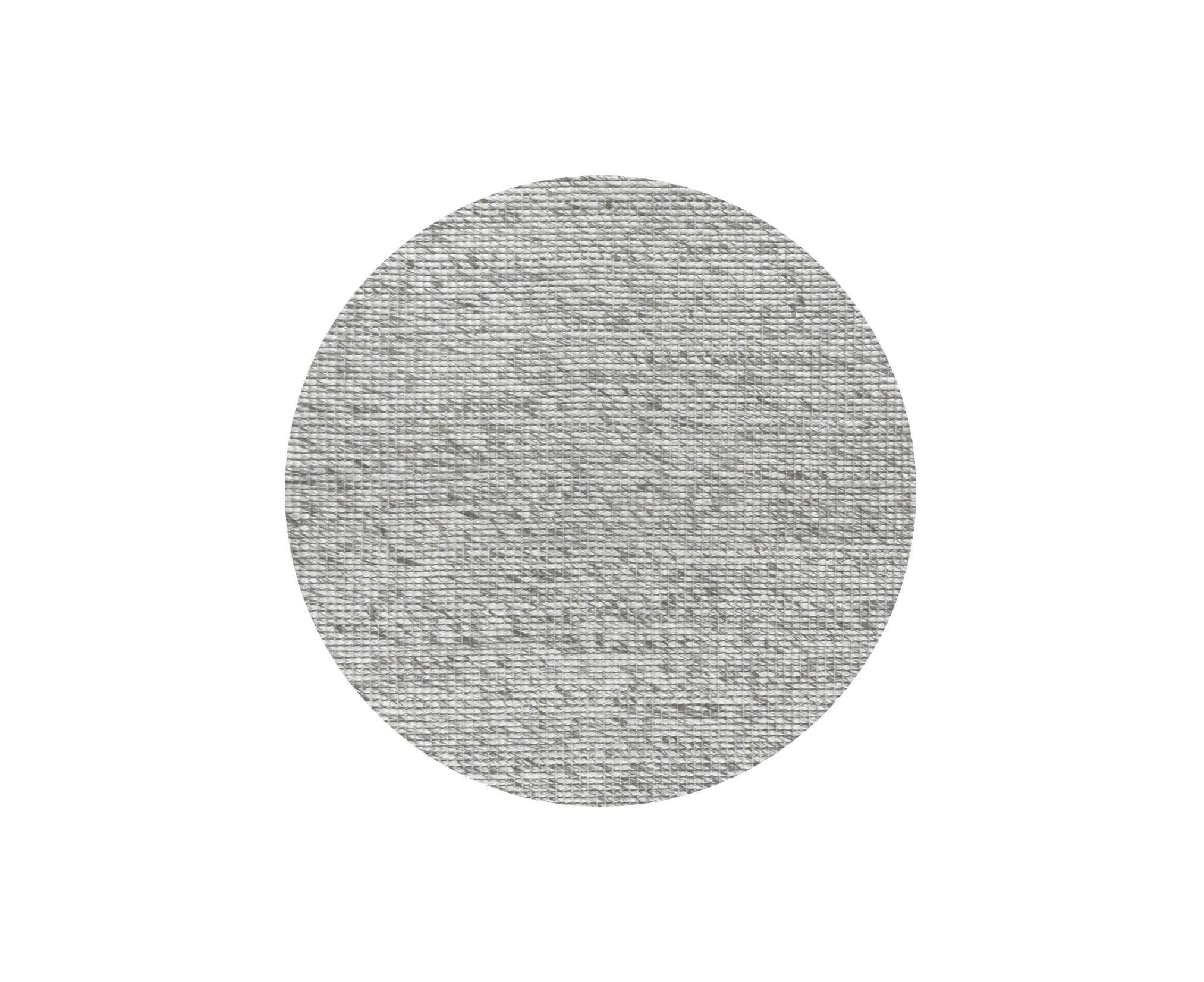 Pushya Felted Wool Light Grey Modern Floor Round Rug - 200x200cm