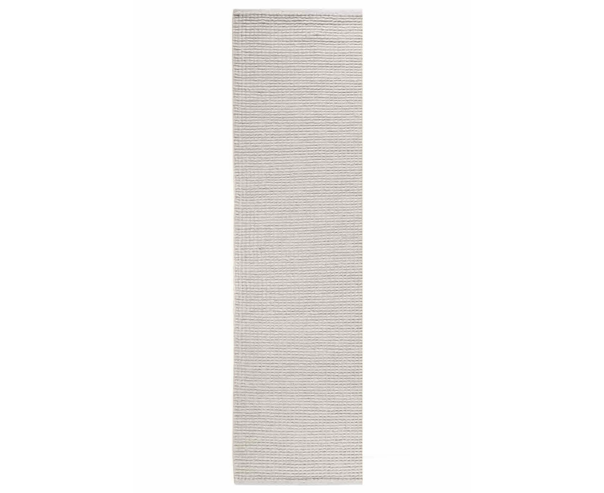 Pushya Felted Wool Cream Modern Floor Rug Runner - 80x320cm