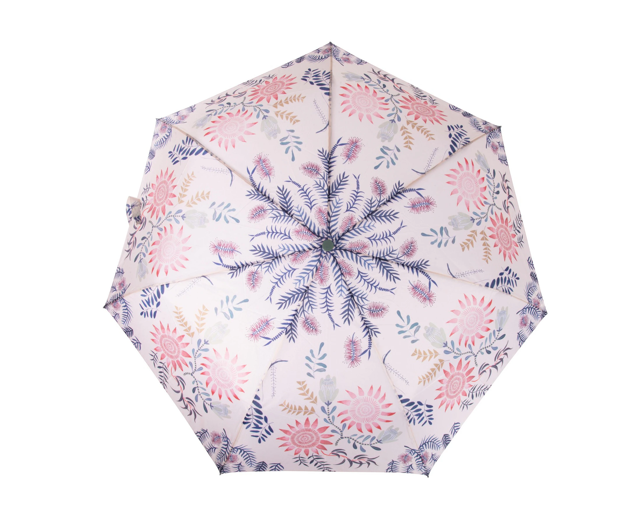 Australian Collection Folding Umbrella - Botanical Green