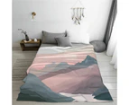 Soft Mountain Scenery Print Soft Flannel Blanket Cover Sofa Bedroom