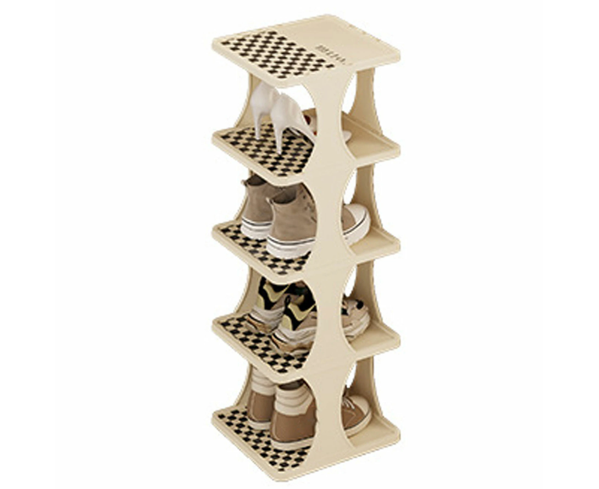 9 Tiers Narrow Shoe Organizer Detachable Vertical Shoe Rack