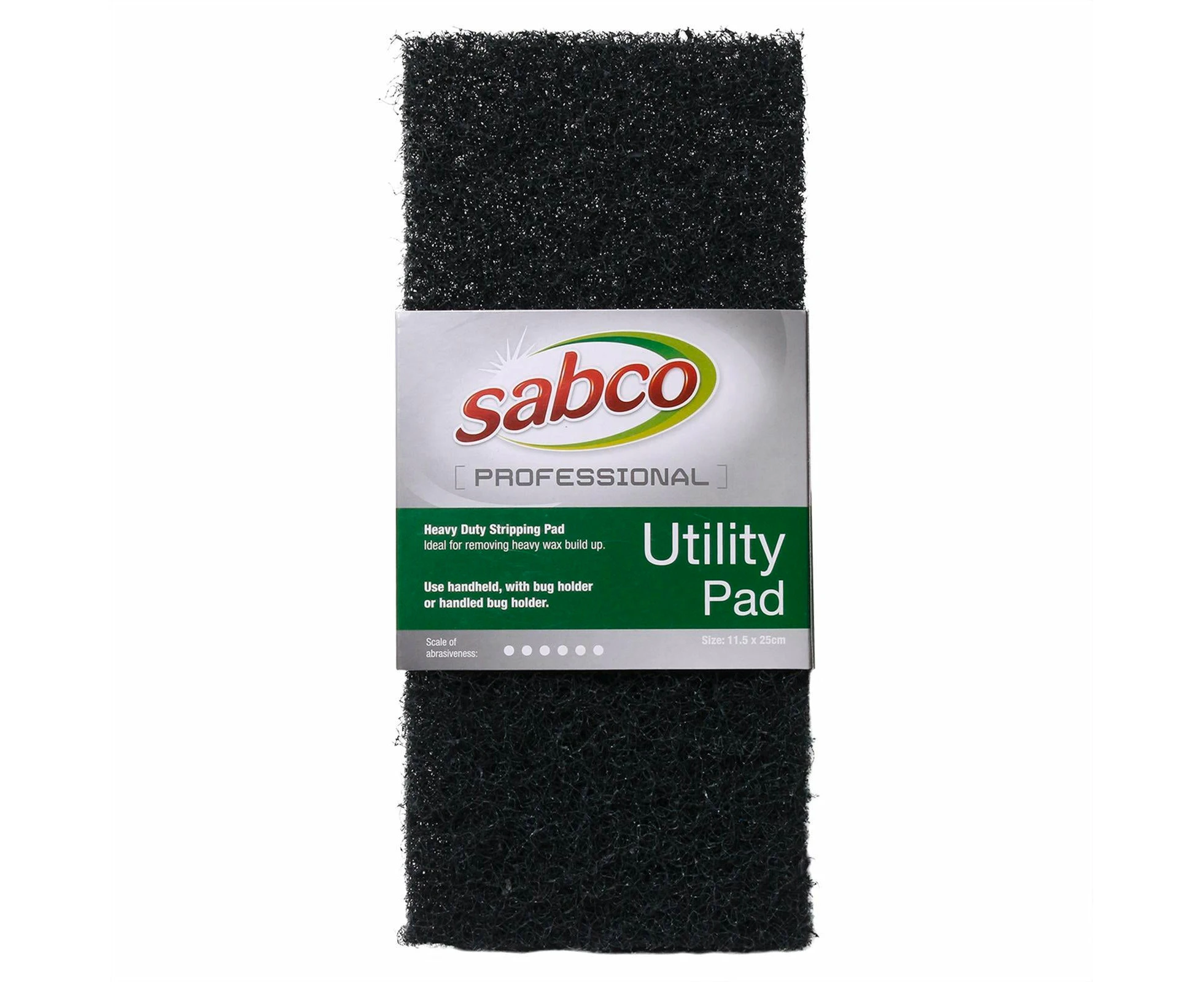 Sabco Professional Black Heavy Duty Utility Pad - Black