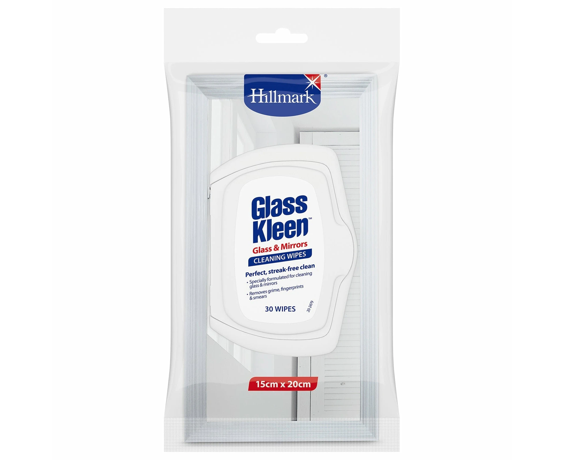 Hillmark Glass Kleen Cleaning Wipes Cleaner - 30 Pack