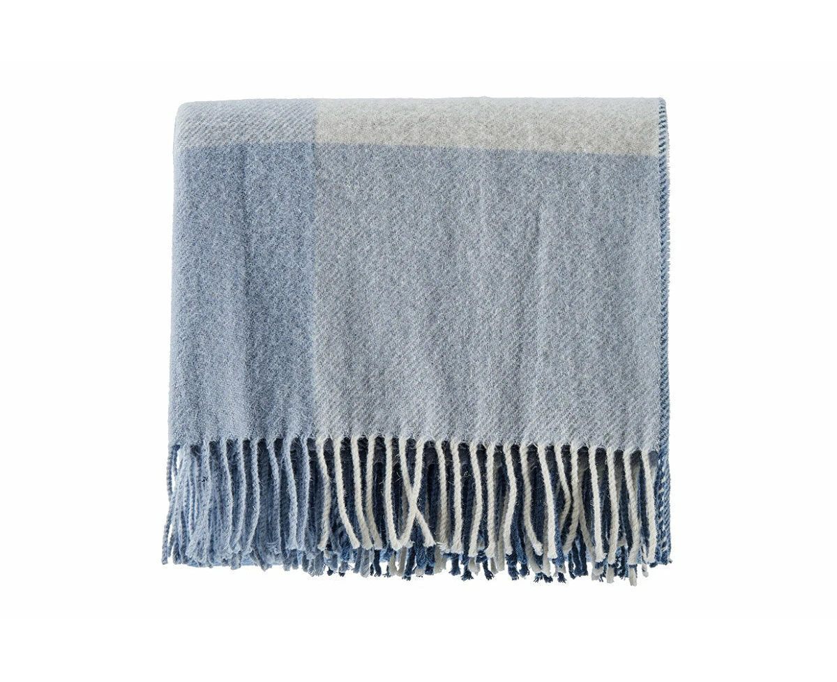 Brosa 100% Australian Wool Throw - Blue