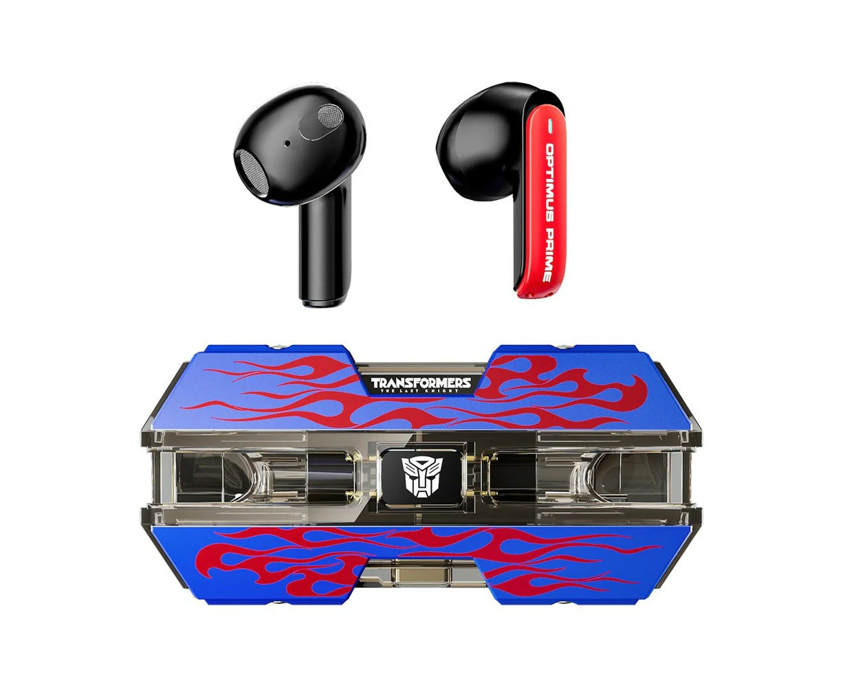 Transformers TF-T01 Optimus Prime Color TWS Earbuds Bluetooth 5.3 Earphones Blue